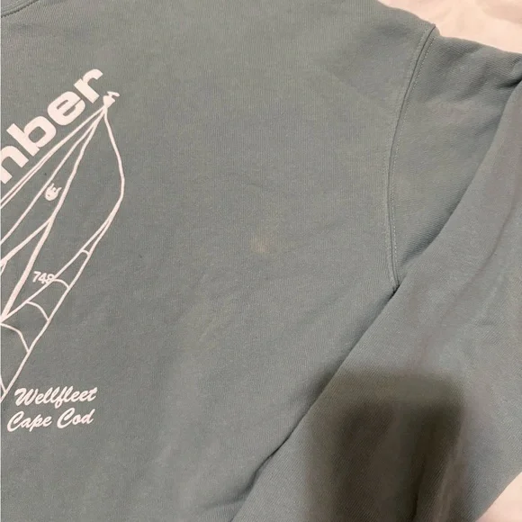 Beachcomber Large Sea Foam Green Cropped Crewneck Sweatshirt - Picture 8 of 11